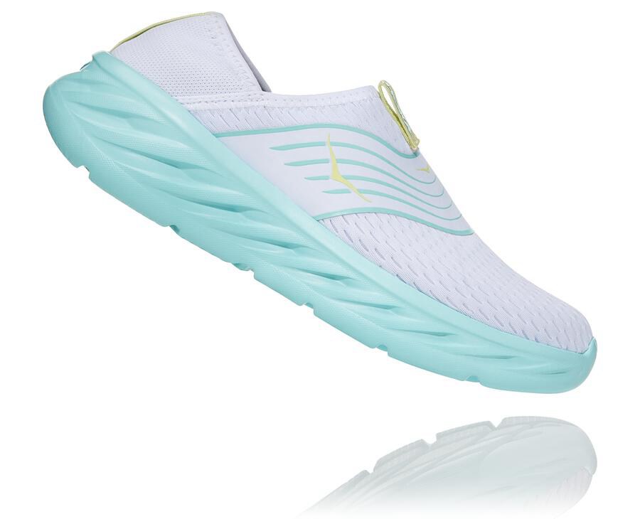 Hoka One One Sandalet Kadın Beyaz/Mavi - Ora Recovery - NF7092435